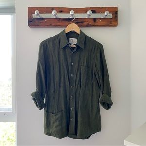 Power Of My People Oversized Linen Button Up